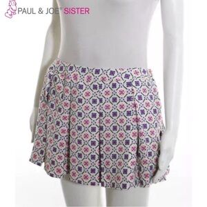 PAUL & JOE SISTER Geometric Pink and Purple Circle/Mini Skirt